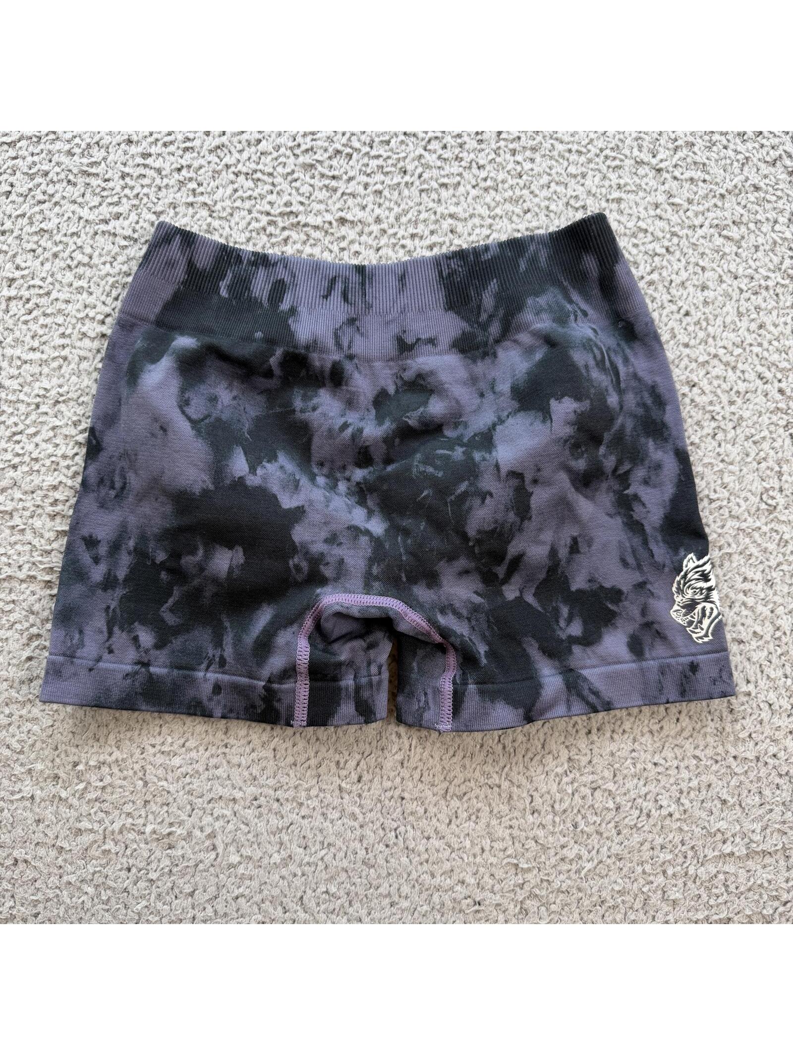 Darc Sport Wolves Shorts 478 Of 500 Purple Tie Dye Scrunch Gym Wolf Seamless S